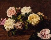Flowers Roses - 亨利·方丹·拉图尔